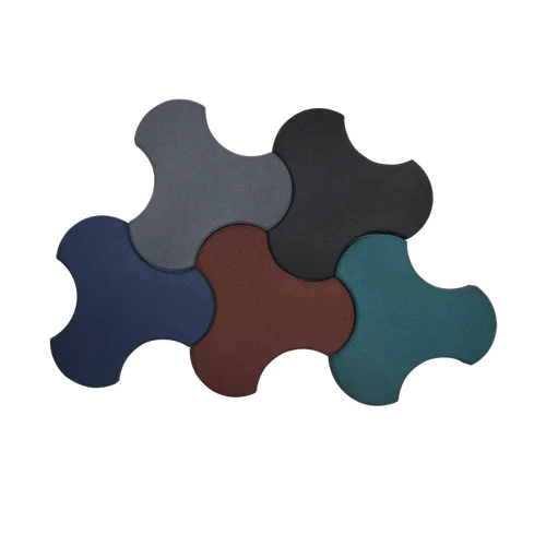 Fan Design Paver Rubber Tiles - Image 2